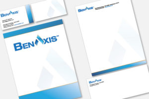 BenAxis: Business Card, Letterhead, Envelope & Folder