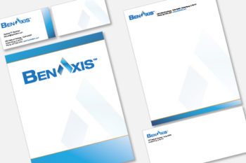 BenAxis: Business Card, Letterhead, Envelope & Folder